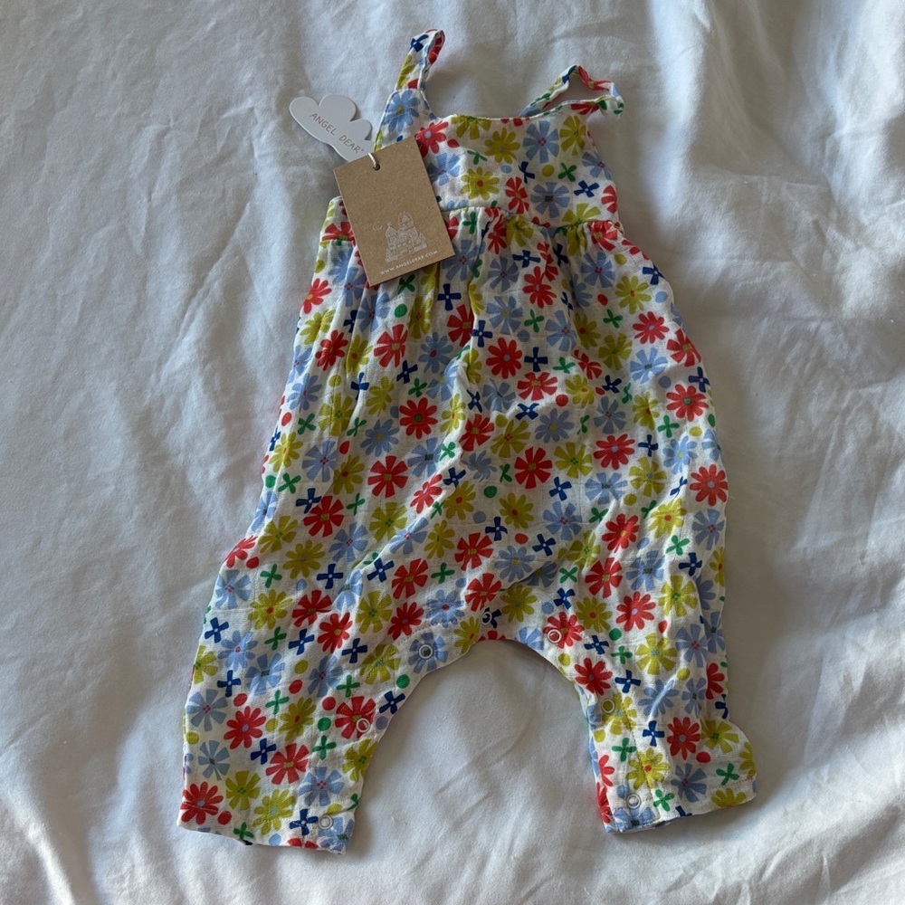 Angel Dear Multicolor Floral Baby Jumpsuit